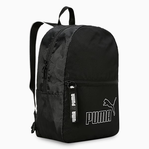 Core Base Women's Oversized Zip Backpack, PUMA Black, extralarge-IND