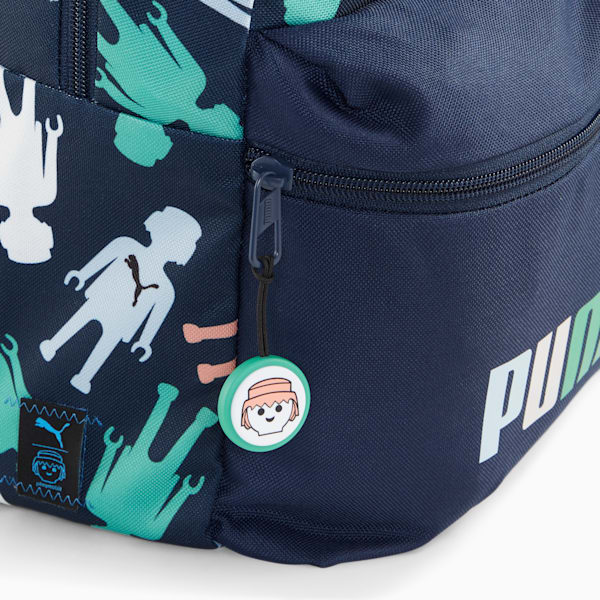 PUMA x PLAYMOBIL® Kid's Backpack, Club Navy-characters AOP, extralarge-IND