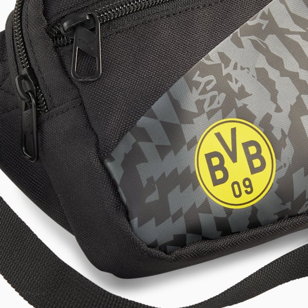 Borussia Dortmund ftblCULTURE+ Waist Bag, PUMA Black-Faster Yellow, extralarge-GBR