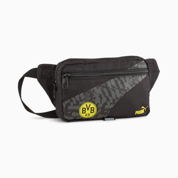 Borussia Dortmund ftblCULTURE+ Waist Bag, PUMA Black-Faster Yellow, extralarge-GBR