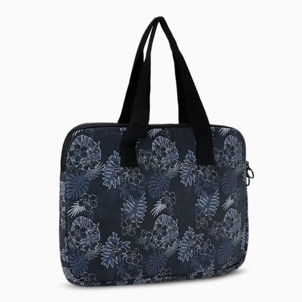 PUMA Tropical Print Women's Laptop Bag, PUMA Black-AOP, extralarge-IND