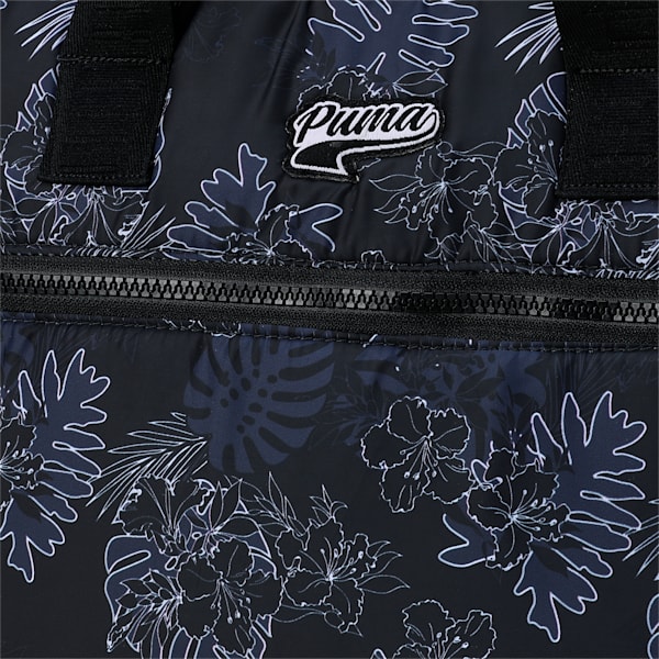 PUMA Tropical Print Women's Laptop Bag, PUMA Black-AOP, extralarge-IND