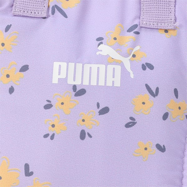 PUMA Floral Mini Tote Women's Crossbody Bag, Vivid Violet-AOP, extralarge-IND