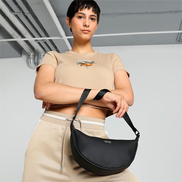 Women's Premium Mini Hobo, PUMA Black, extralarge-IND