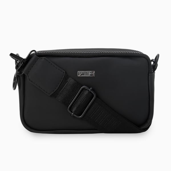 Women's Premium Cross Body Bag, PUMA Black, extralarge-IND