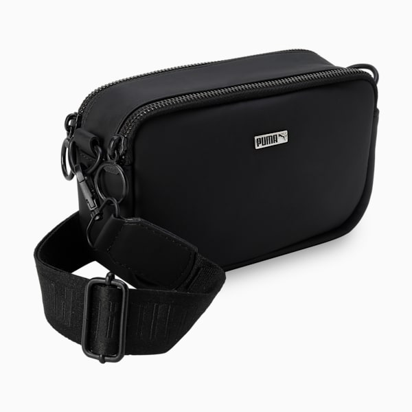 Women's Premium Cross Body Bag, PUMA Black, extralarge-IND