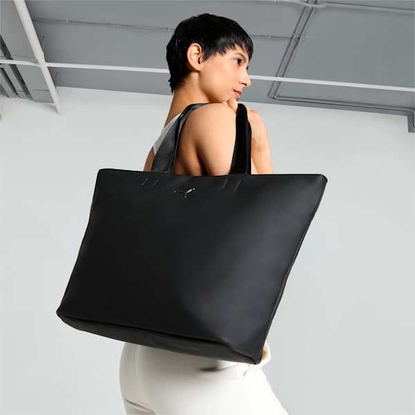 Women's Premium Shopper Bag, PUMA Black, extralarge-IND