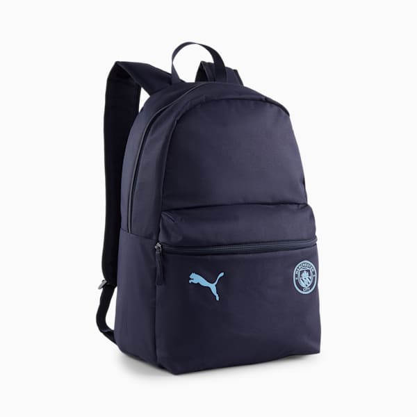 Manchester City ftblESSENTIALS Backpack, PUMA Navy-Team Light Blue, extralarge