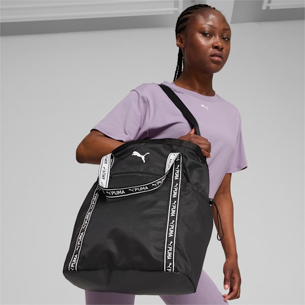 ウィメンズ トレーニング AT ESS トートバッグ 24L, PUMA Black, extralarge-JPN