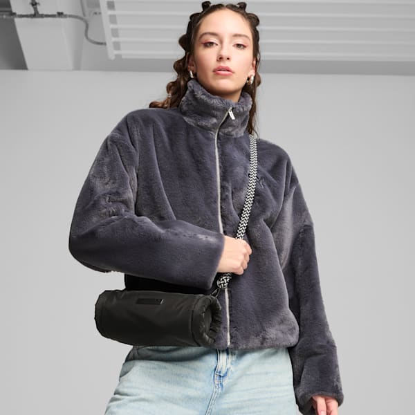 LUXE Women's Cross-Body Bag, PUMA Black, extralarge