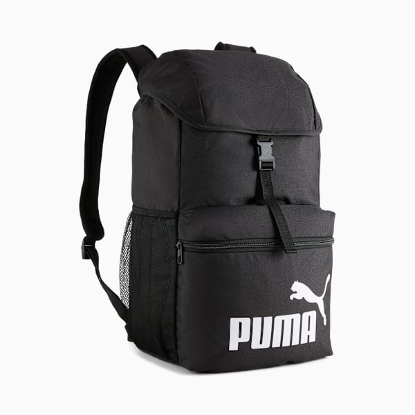 PUMA PHASE 25L Hooded Backpack, PUMA Black, extralarge