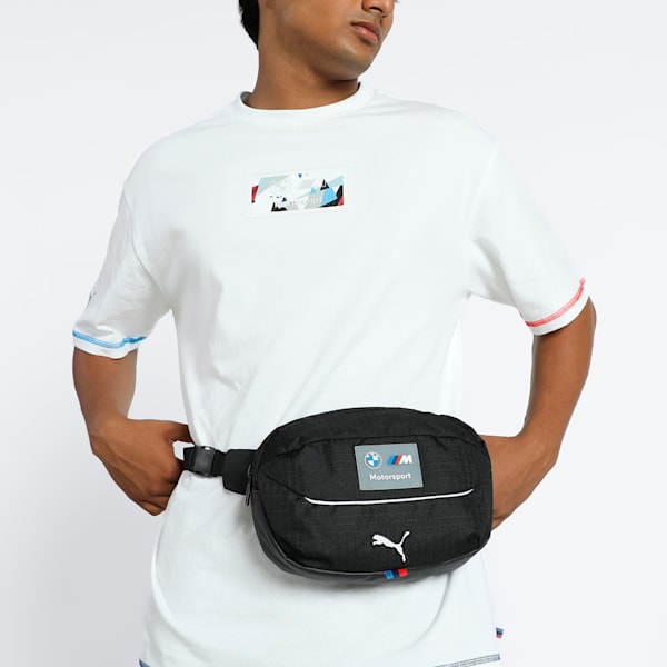 BMW M Motorsport Waist Bag, PUMA Black, extralarge-IND