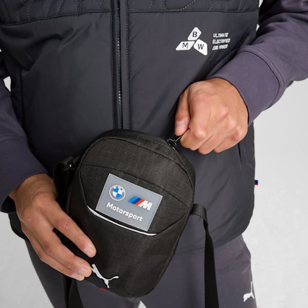 BMW M Motorsport Small Portable Bag, PUMA Black, extralarge