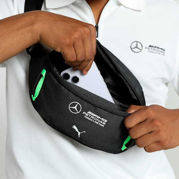 Mercedes-AMG Petronas F1® Motorsport Waist Bag, PUMA Black, extralarge-IND
