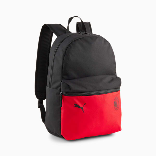 AC Milan ftblESSENTIALS Backpack, For All Time Red-PUMA Black, extralarge