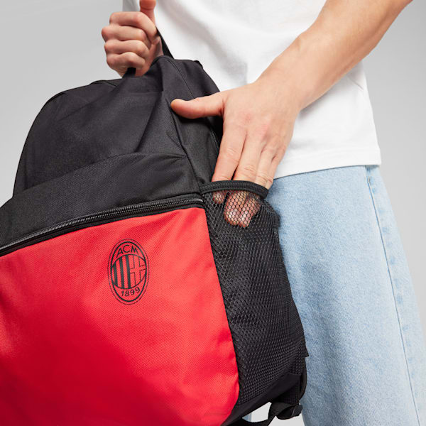 Mochila AC Milan ftblESSENTIALS, For All Time Red-PUMA Black, extralarge
