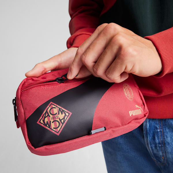 AC Milan ftblCULTURE+ Waist Bag, Club Red-PUMA Black, extralarge-GBR