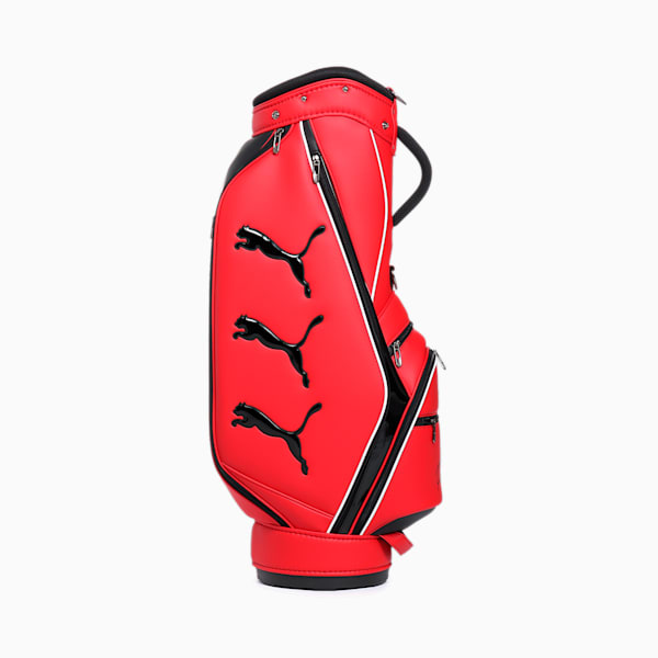 ユニセックス ゴルフ ベーシックキャディバッグ, Strong Red-PUMA Black, extralarge-JPN
