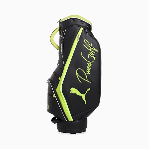 ユニセックス ゴルフ ベーシックキャディバッグ, PUMA Black-Lime Sheen, extralarge-JPN