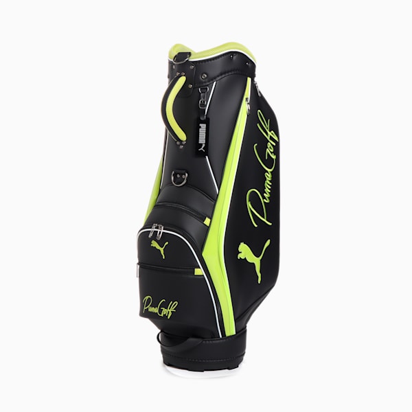 ユニセックス ゴルフ ベーシックキャディバッグ, PUMA Black-Lime Sheen, extralarge-JPN