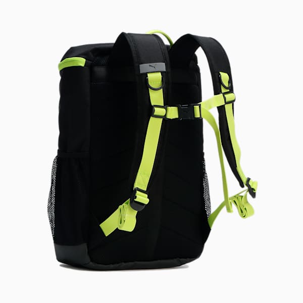 キッズ プーマ プッシュ バックパック 25L, PUMA Black-Lime Pow, extralarge-JPN