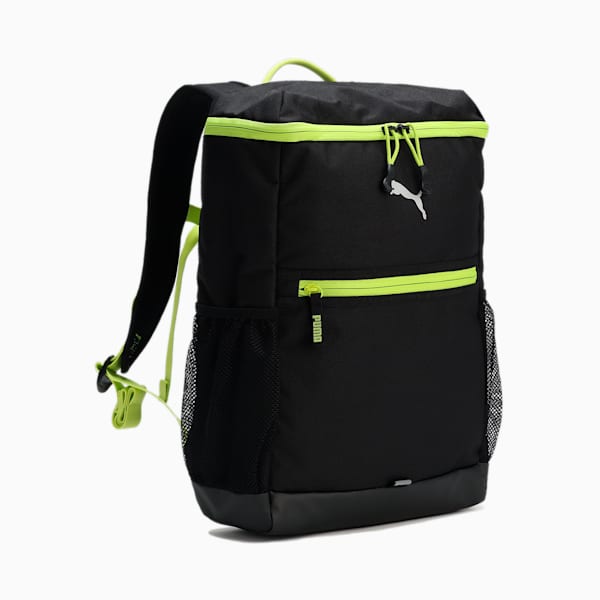 キッズ プーマ プッシュ バックパック 25L, PUMA Black-Lime Pow, extralarge-JPN