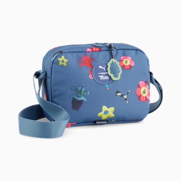 PUMA x TROLLS Youth Crossbody Bag, Blue Horizon-AOP, extralarge-IND