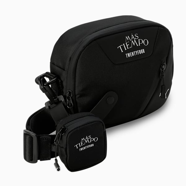 PUMA x MÁS TIEMPO Cross Body Bag, PUMA Black, extralarge-IND