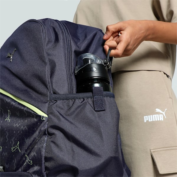 PUMA Flash Unisex Backpack, PUMA Navy-AOP, extralarge-IND