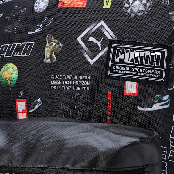 Graphic Unisex Backpack, PUMA Black-AOP graphic, extralarge-IND
