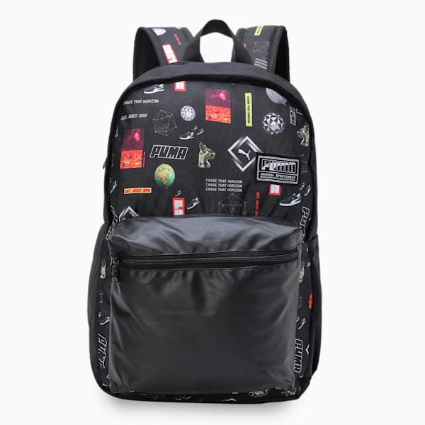 Graphic Unisex Backpack, PUMA Black-AOP graphic, extralarge-IND