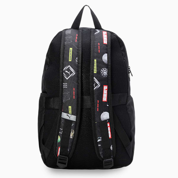 Graphic Unisex Backpack, PUMA Black-AOP graphic, extralarge-IND