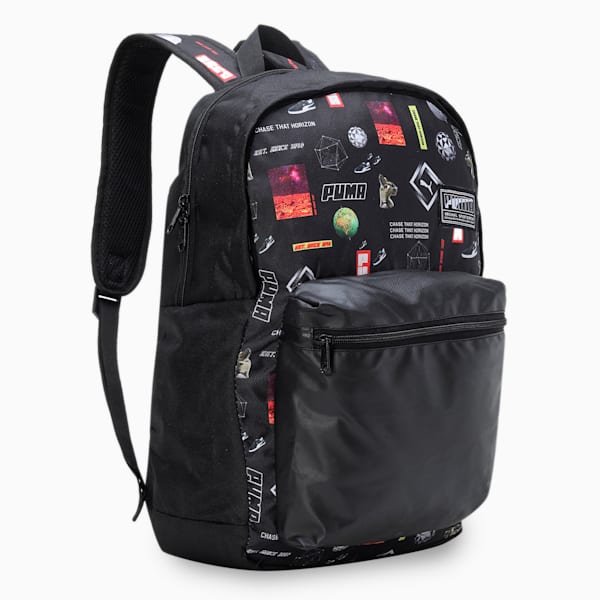 Graphic Unisex Backpack, PUMA Black-AOP graphic, extralarge-IND