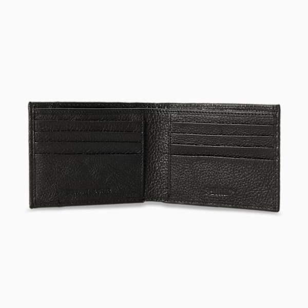 Leather Embossed Bi-Fold Wallet, PUMA Black, extralarge-IND