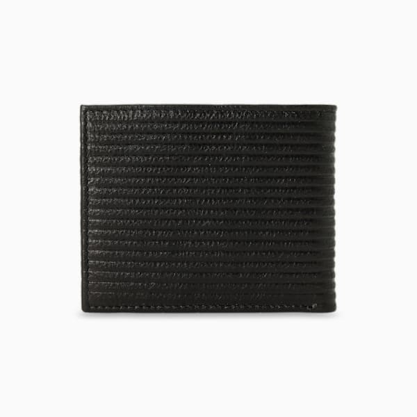Leather Embossed Bi-Fold Wallet, PUMA Black, extralarge-IND