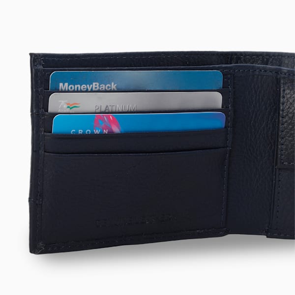 PUMA Leather Cruise Unisex Wallet, PUMA Navy, extralarge-IND