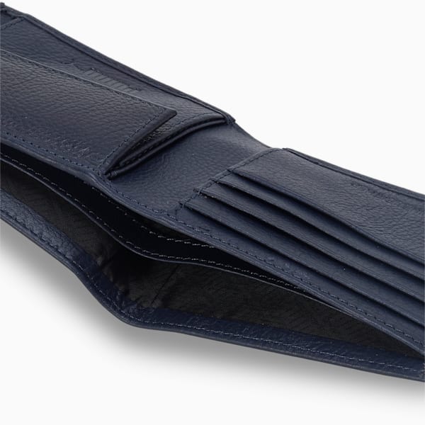 PUMA Leather Cruise Unisex Wallet, PUMA Navy, extralarge-IND