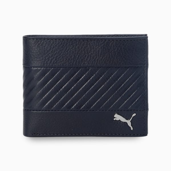 PUMA Leather Cruise Unisex Wallet, PUMA Navy, extralarge-IND