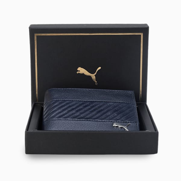 PUMA Leather Cruise Unisex Wallet, PUMA Navy, extralarge-IND