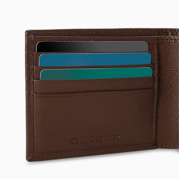 Leather Plain Bi-Fold Wallet, Brown Mushroom, extralarge-IND