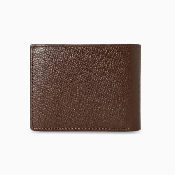Leather Plain Bi-Fold Wallet, Brown Mushroom, extralarge-IND
