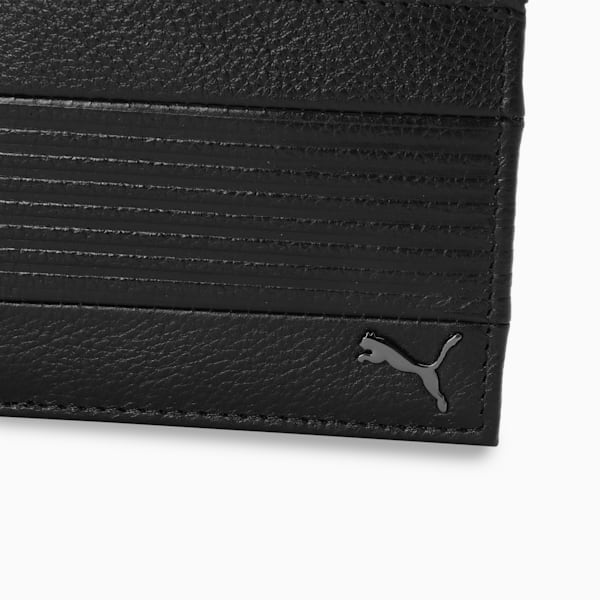 Leather Cruise V2 Bi-Fold Wallet, PUMA Black, extralarge-IND