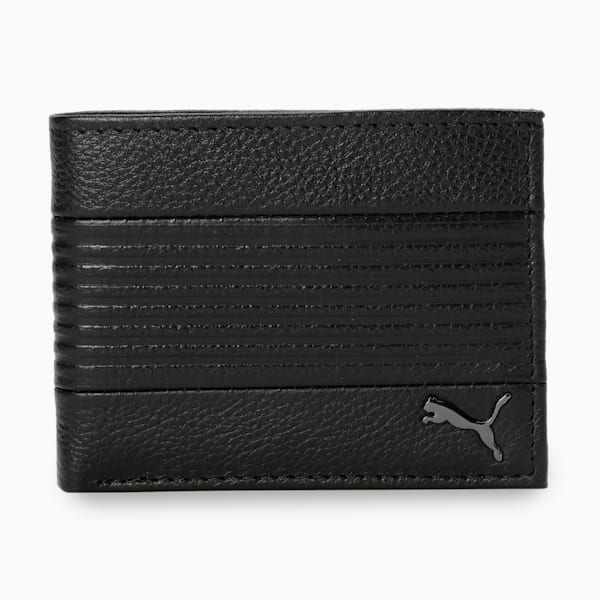 Leather Cruise V2 Bi-Fold Wallet, PUMA Black, extralarge-IND
