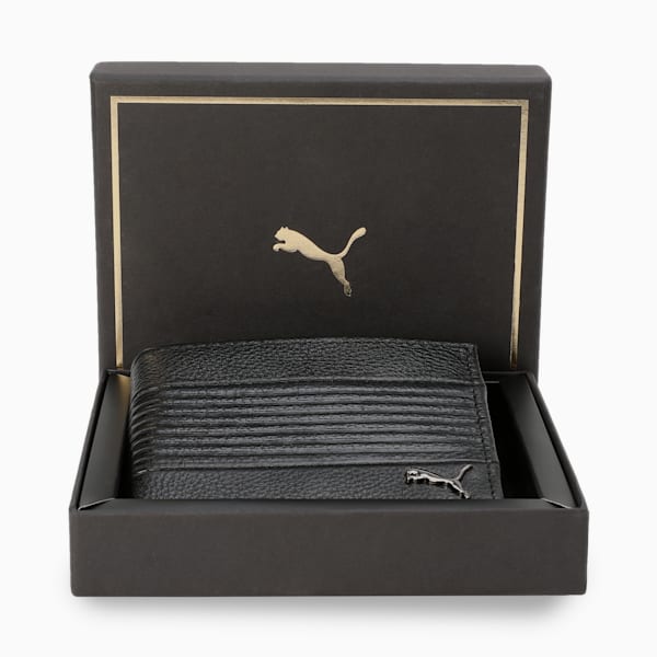 Leather Cruise V2 Bi-Fold Wallet, PUMA Black, extralarge-IND