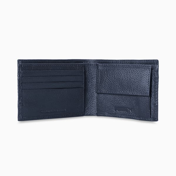 Leather Cruise V2 Bi-Fold Wallet, PUMA Navy, extralarge-IND