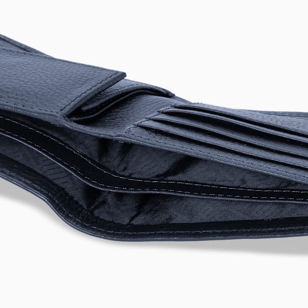 Leather Cruise V2 Bi-Fold Wallet, PUMA Navy, extralarge-IND