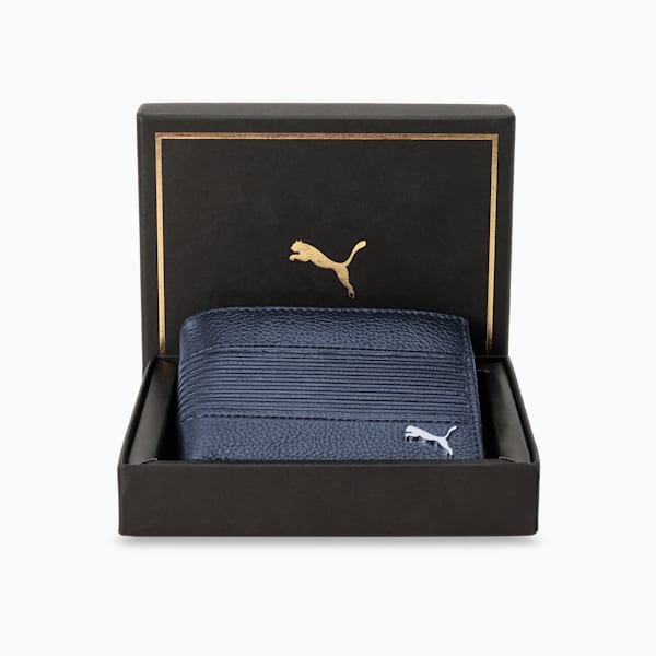 Leather Cruise V2 Bi-Fold Wallet, PUMA Navy, extralarge-IND