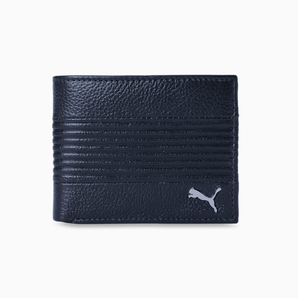Leather Cruise V2 Bi-Fold Wallet, PUMA Navy, extralarge-IND