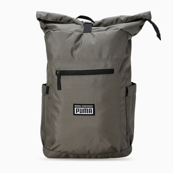 Rolltop Backpack, Dark Olive, extralarge-IND