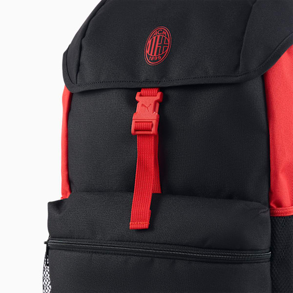 Sac à dos de soccer AC Milan ftblARCHIVE 24L, PUMA Black-For All Time Red, extralarge
